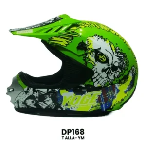 CASCO CROSS INFANTIL CALABERA VERDE