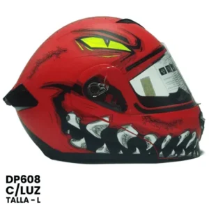 CASCO ABATIBLE YOGE CLUZ FORZA ROJO