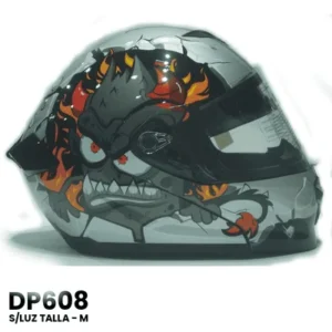 CASCO ABATIBLE YOGE SLUZ DRAKEN BAKER GRIS