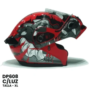CASCO ABATIBLE YOGE CLUZ TROOPER ROJO CGRIS