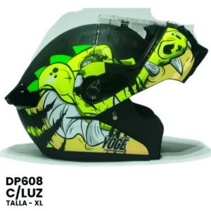 CASCO ABATIBLE YOGE CLUZ TROPOPER VERDE CAMARILLO