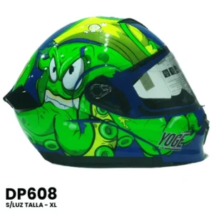 CASCO ABATIBLE YOGE SLUZ GARLEN PULPO VERDE