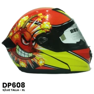 CASCO ABATIBLE YOGE SLUZ BOMBA NARANJA