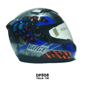 CASCO CERRADO YOGE INFANTIL ARA?A GRIS AZUL