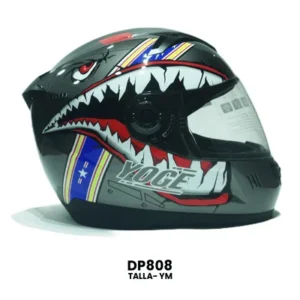 CASCO CERRADO YOGE INFANTIL SHARK GRIS