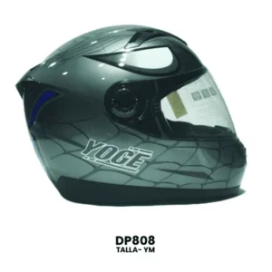 CASCO CERRADO YOGE INFANTIL SPIDER GRIS