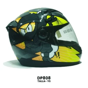 CASCO CERRADO YOGE INFANTIL NINJA AMARILLO