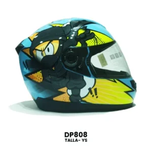 CASCO CERRADO YOGE INFANTIL NINJA AZUL
