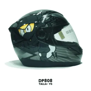 CASCO CERRADO YOGE INFANTIL NINJA GRIS