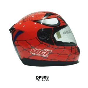 CASCO CERRADO YOGE INFANTIL SPIDER ROJO