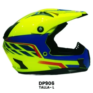 CASCO CROSS YOGE AMARILLO AZUL