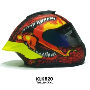 CASCO CERRADO YOGE JURASSIC ROJO