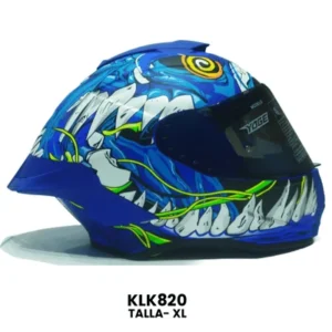 CASCO CERRADO YOGE TIGRE AZUL