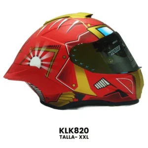 CASCO CERRADO YOGE IRONMAN ROJO
