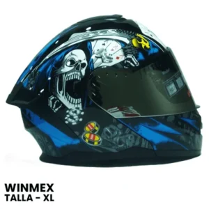 CASCO ABATIBLE CMICA ESPEJO CALABERA CALABERA AZUL